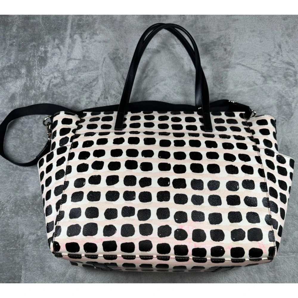 Kate Spade Grove Street‎ Kaylie Pink/ Black/ Beige/ White Baby Bag one size